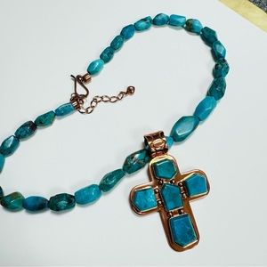 Jay King Turquoise and Copper Necklace